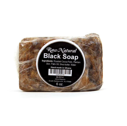 Raw Black Soap Bar